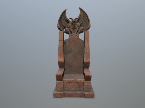 Devil Stone Throne Modello 3D