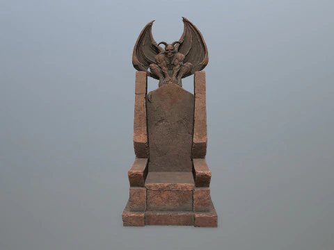 Devil Stone Throne 3D Model