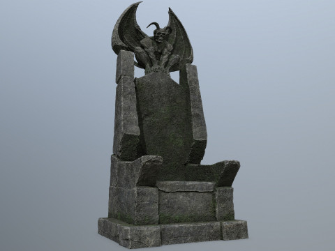Devil Stone Throne 3D Model