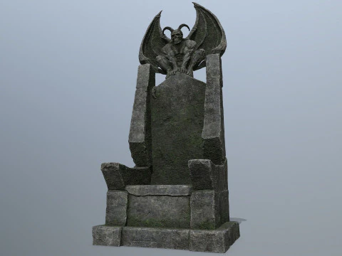 Devil Stone Throne 3D Model