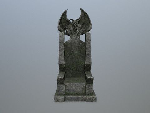 Devil Stone Throne 3D Modell