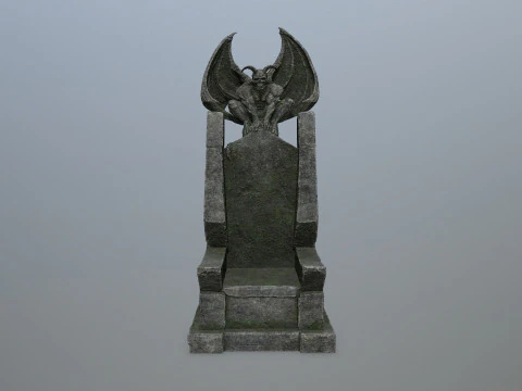 Devil Stone Throne 3D Model
