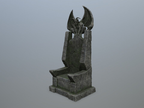 Devil Stone Throne 3D Modell