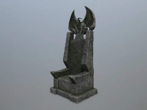 Devil Stone Throne 3D Model