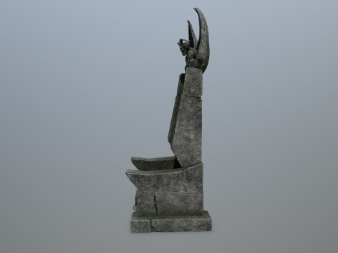 Devil Stone Throne 3D Modell