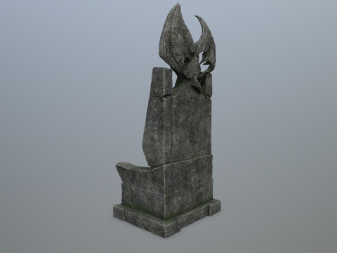 Devil Stone Throne 3D Modell