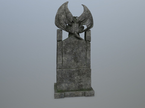 Devil Stone Throne 3D Modell