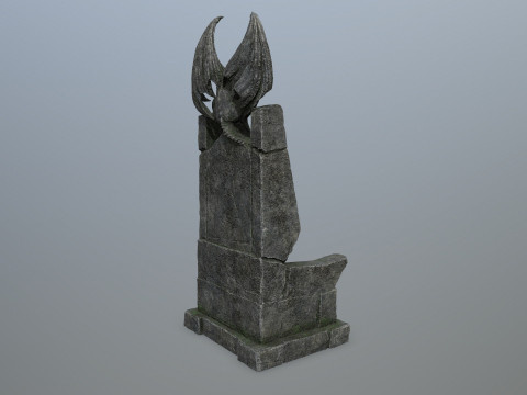 Devil Stone Throne 3D Modell