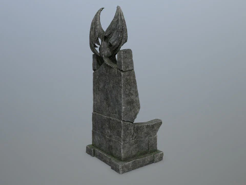 Devil Stone Throne 3D Model