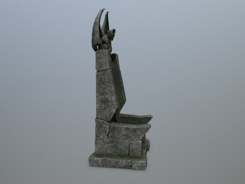 Devil Stone Throne 3D Modell