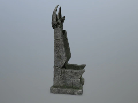 Devil Stone Throne 3D Model