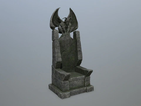 Devil Stone Throne 3D Model