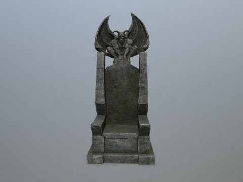 Devil Stone Throne 3D Modell