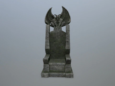 Devil Stone Throne 3D Model