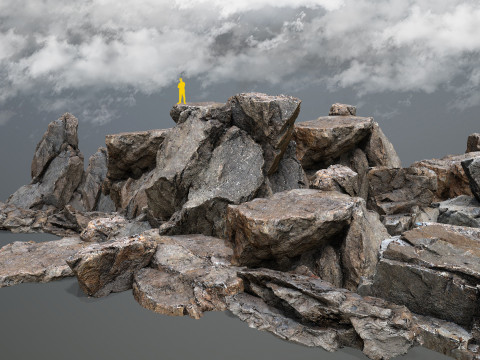 Desert Rocks Model 3D