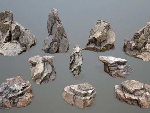 Desert Rocks 3D Model