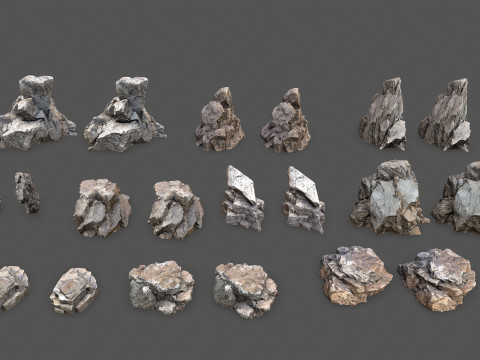 Desert Rocks 3D Model