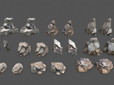 Desert Rocks 3D Model
