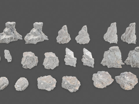 Desert Rocks 3D Model
