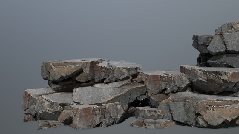 Desert rocks 3D Модель .c4d .max .obj .3ds .fbx .stl .blend 