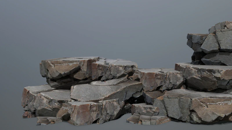 Desert rocks 3D Model .c4d .max .obj .3ds .fbx .stl .blend