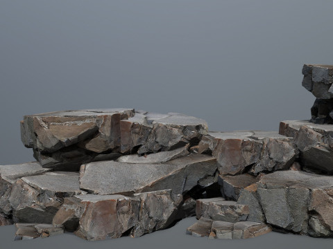 Desert rocks Model 3D