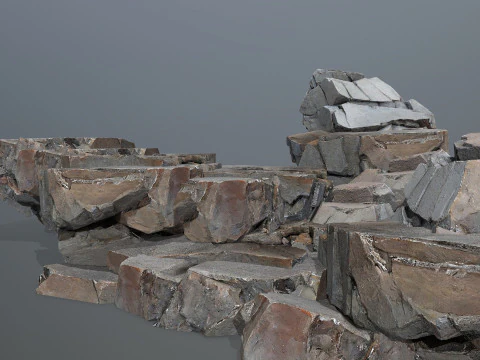 Desert rocks 3D Model