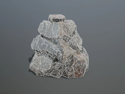 Desert rocks 3D Model