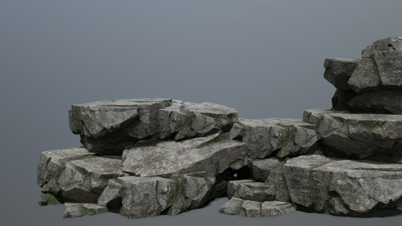 Cliff rocks 3D-Modell .c4d .max .obj .3ds .fbx .stl .blend 