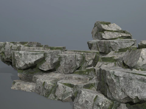 Cliff rocks 3D Model