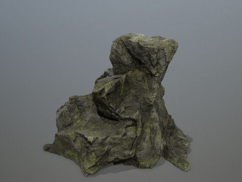 Mossy Rocks Set 3D 모델