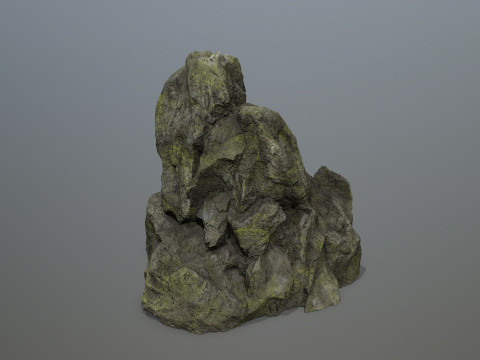 Mossy Rocks Set 3D 모델