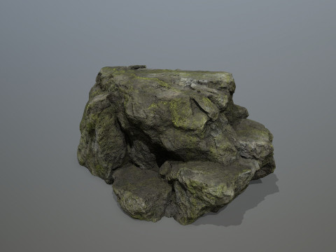 Mossy Rocks Set 3D 모델