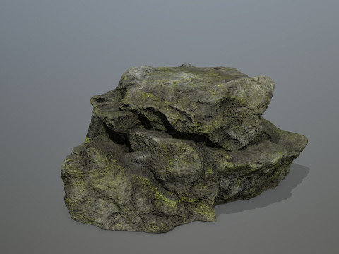 Mossy Rocks Set 3D 모델