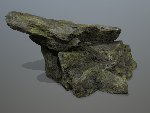 Mossy Rocks Set 3D 모델