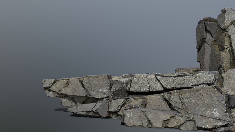 Cliff rocks 3D Model .c4d .max .obj .3ds .fbx .stl .blend 