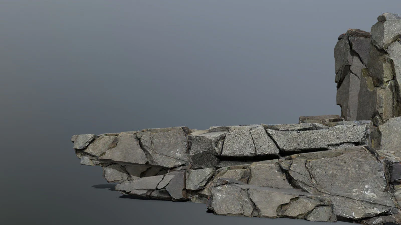 Cliff rocks 3D Model .c4d .max .obj .3ds .fbx .stl .blend 