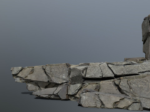 Cliff rocks Model 3D