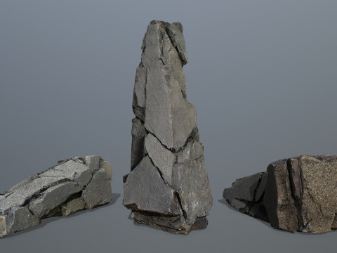 Cliff rocks 3D Model