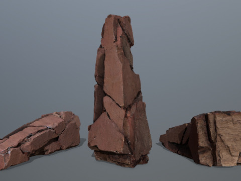 Desert Rocks 3D Model