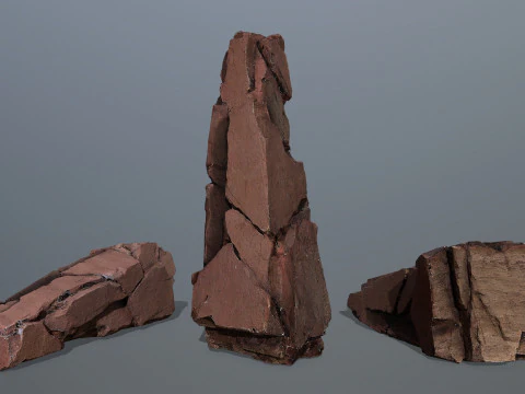 Desert Rocks 3D Model