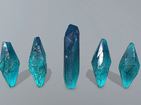 Crystal set 3D Model
