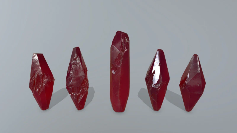 Crystal set 3 3D Model .c4d .max .obj .3ds .fbx .stl .blend 
