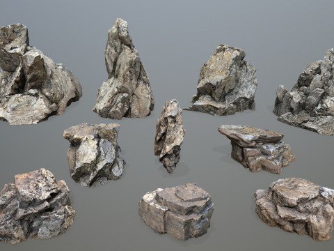 Desert rocks 3D Model