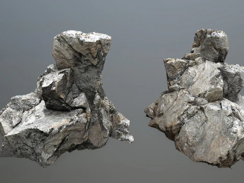 Пустынные скалы 3D Модель