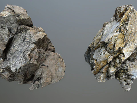 Пустынные скалы 3D Модель