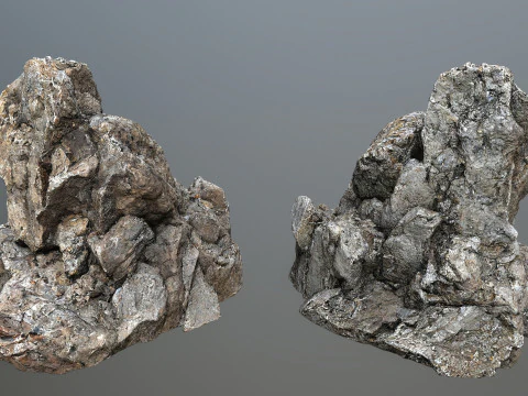 Пустынные скалы 3D Модель