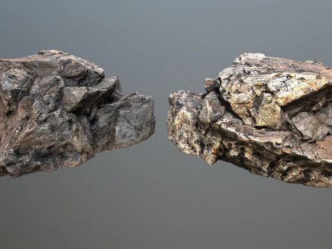 Пустынные скалы 3D Модель