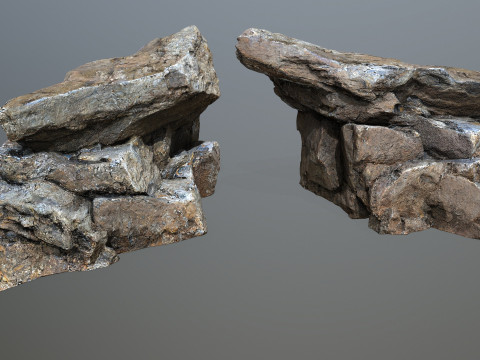 Desert rocks 3D Model