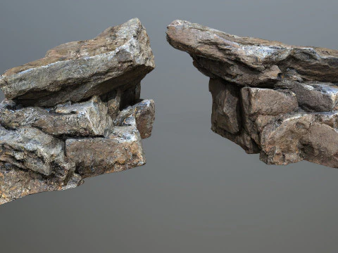 Пустынные скалы 3D Модель